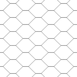 Ogrodzenie Heksagonalne Szare 1.6x25 m Stal 6