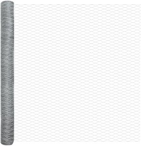 Ogrodzenie Sześciokątne 1.6x25 m Stal ocynkowana 4