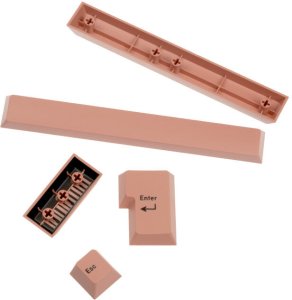 GMK Additional Kit, ABS-Keycaps, Double-Shot, Erweiterungsset fr ISO & ANSI  pastell pink 2