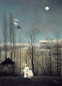 Plakat 13x18cm Carnival Evening, Rousseau Vintage do Salonu 1
