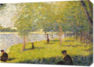 Obraz 70x50cm Study for a Sunday on La Grande Jatte, Seurat 1