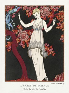 Plakat 30x40cm L'Arbre De Science, Barbier Vintage do Salonu 1