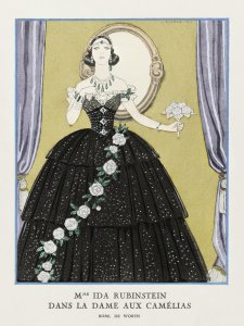 Plakat 60x80cm  Ida Rubinstein, Barbier Vintage do Salonu 1