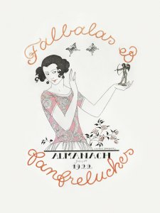 Plakat 30x40cm Almanach des Modes, Barbier Vintage do Salonu 1