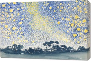 Obraz 90x60cm Landscape, Henri-Edmond Cross Vintage do Salonu 1