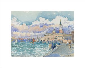 Plakat 18x13cm Venice,  Henri-Edmond Cross Vintage do Salonu 3