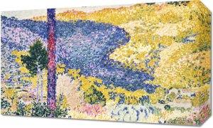 Obraz 50x30cm Valley with Fir, Henri-Edmond Cross do Salonu 1