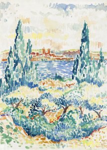 Plakat 50x70cm Antibes,  Henri-Edmond Cross Vintage do Salonu 1
