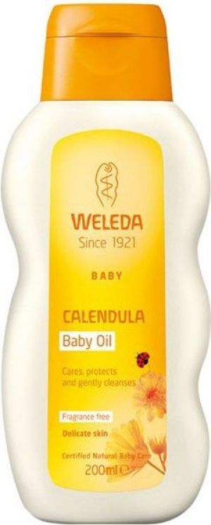 Weleda Calendula Baby Oil Bezzapachowy olejek z nagietkiem lekarskim dla dzieci i niemowląt 200ml 1