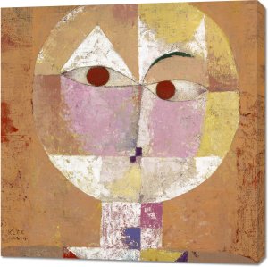 Obraz 90x90cm Senecio (Baldgreis), Paul Klee Vintage do Salonu 1