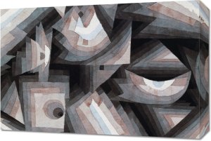 Obraz 60x40cm Crystal Gradation, Paul Klee Vintage do Salonu 1