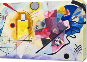 Obraz 70x50cm Yellow-Red-Blue, Wassily Kandinsky Vintage Salon 1