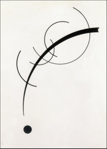 Plakat 13x18cm Free Curve to the Point,  Wassily Kandinsky Vintage 2