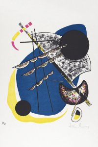 Plakat 61x91,5cm Kleine Welten II, Wassily Kandinsky Vintage Salon 1