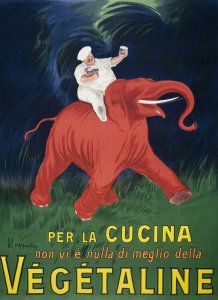 Plakat 40x55cm Vegetaline, Cappiello Vintage do Salonu 1