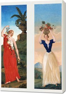 Obraz 70x100cm The Four Seasons, Paul Cezanne Vintage do Salonu 1