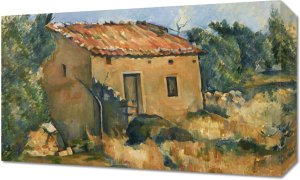 Obraz 50x30cm Abandoned House, Paul Cezanne Vintage do Salonu 1