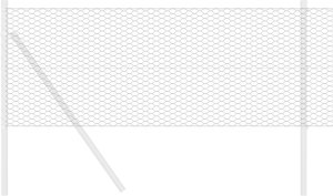 Ogrodzenie Sześciokątne Szary 0.4x100 m Stal 3