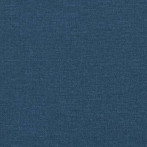 Rozkładany fotel masujący z podnóżkiem, niebieski, tkanina 10