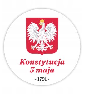 Naklejki patriotyczne - święto konstytucji 60mm 24 1