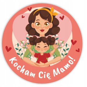 Naklejki kocham Cię mamo! 1