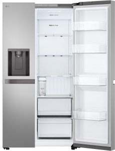 LG Refrigerator | GSLC41PYPE | Energy efficiency class E | Free standing | Side by side | Height 179 cm | Fridge net capacity 420 L | Freezer net capacity 221 L | Display | 36 dB | Grey 12