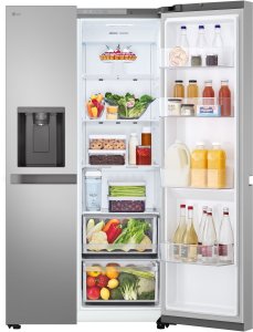 LG Refrigerator | GSLC41PYPE | Energy efficiency class E | Free standing | Side by side | Height 179 cm | Fridge net capacity 420 L | Freezer net capacity 221 L | Display | 36 dB | Grey 13