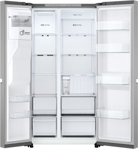 LG Refrigerator | GSLC41PYPE | Energy efficiency class E | Free standing | Side by side | Height 179 cm | Fridge net capacity 420 L | Freezer net capacity 221 L | Display | 36 dB | Grey 4