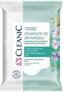 Cleanic Oczyszczająco-normalizujące chusteczki do demakijażu 10 szt. 1