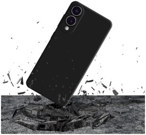 Etui 3MK Silicone Case do Samsung Galaxy S25 Edge czarny 3