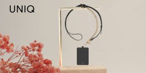 Uniwersalna smycz do telefonu 3w1 UNIQ   Coehl Caryne z portfelem na karty ebony 4