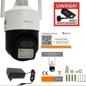 Kamera IP ORLLO Z17 Ultra 4K zewnętrzna obrotowa GSM na kartę SIM 9