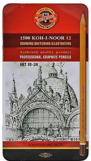 Koh I Noor Ołówek grafitowy 1502/II 8B-2H (12szt) (146809) 1