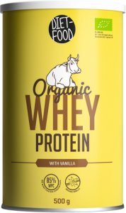 BIAŁKO SERWATKOWE O SMAKU WANILIOWYM (KONCENTRAT WPC 85) BIO 500 g - DIET-FOOD 1