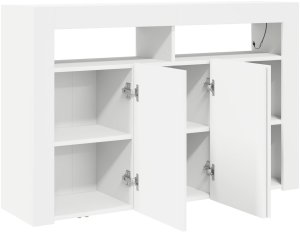 vidaXL Biały Kredens Biały Drewno inżynieryjne 116 x 30 x 75 cm 5