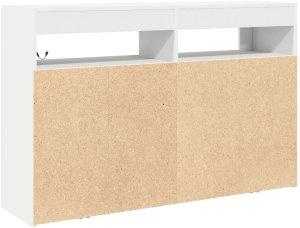 vidaXL Biały Kredens Biały Drewno inżynieryjne 116 x 30 x 75 cm 8