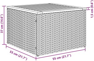 vidaXL 7-elementowy zestaw sofa ogrodowa z poduszkami beżowy polirattan akacja 9