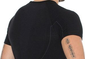 Brubeck Koszulka termoaktywna męska Active Wool czarna r. XXL (SS11710) 4