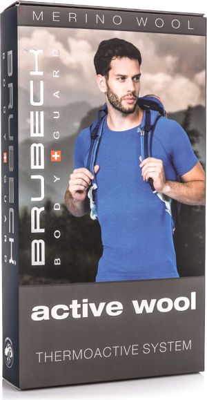 Brubeck Koszulka termoaktywna męska Active Wool czarna r. XXL (SS11710) 5