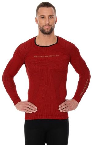 Brubeck Koszulka męska 3D Run PRO z długim rękawem czerwona r. XL (LS13000) 1