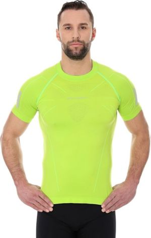 Brubeck Koszulka męska ATHLETIC z krótkim rękawem neonowy zielony r. S (SS11090) 1