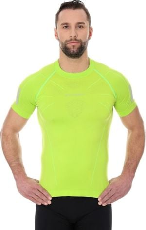 Brubeck Koszulka męska ATHLETIC z krótkim rękawem neonowy zielony r. XXL (SS11090) 1
