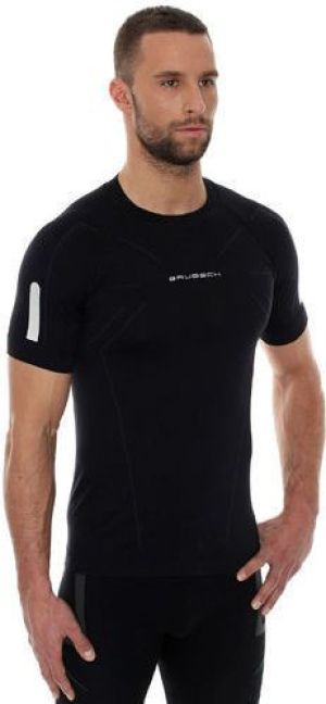 Brubeck Koszulka męska ATHLETIC z krótkim rękawem czarna r. S (SS11090) 1