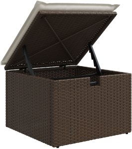 vidaXL 6-częściowy zestaw sof ogrodowych z poduszkami brązowy poly rattan 9