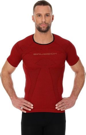 Brubeck Koszulka męska 3D Run PRO z krótkim rękawem ciemnoczerwony r. S (SS11920) 1