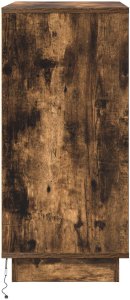 vidaXL Szafka nocna z LED Wędzony dąb 71x34.5x75 cm Drewno inżynieryjne 8