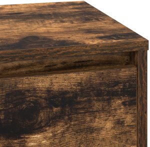 vidaXL Szafka nocna z LED Wędzony dąb 71x34.5x75 cm Drewno inżynieryjne 9