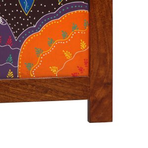 vidaXL Parawan 3 Panelowy Miodowy Brąz 35x1.5x160 cm z Drewna Akacji 9