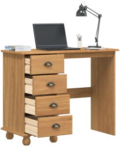 Biurko vidaXL Jasnobrązowe 95 cm x 40 cm 3