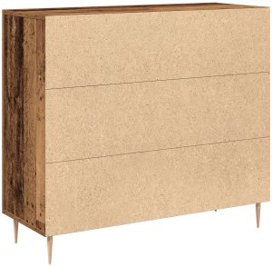 vidaXL Szafka boczna w starym drewnie, 90x34x80 cm 5